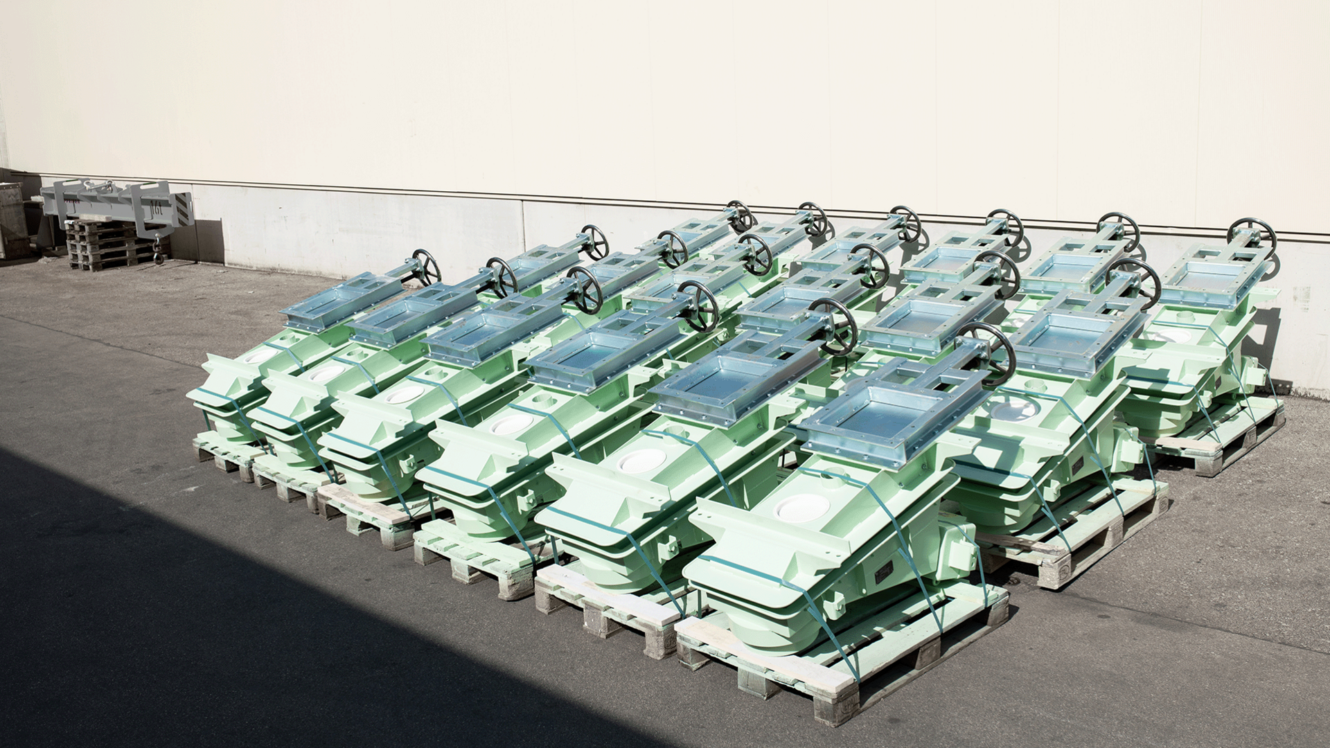 Vibrationsförderrinnen mit Abschieber