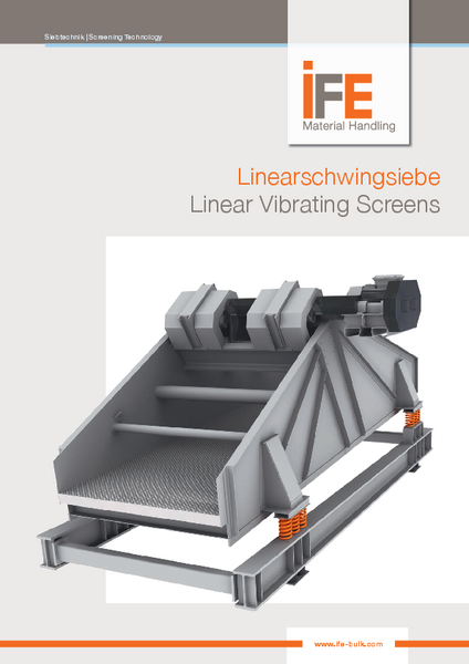 IFE Linearschwingsieb Broschüre DE