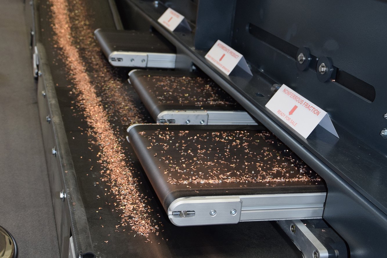 Wirbelstromscheider INP ENOS Fraktionen Detailaufnahme