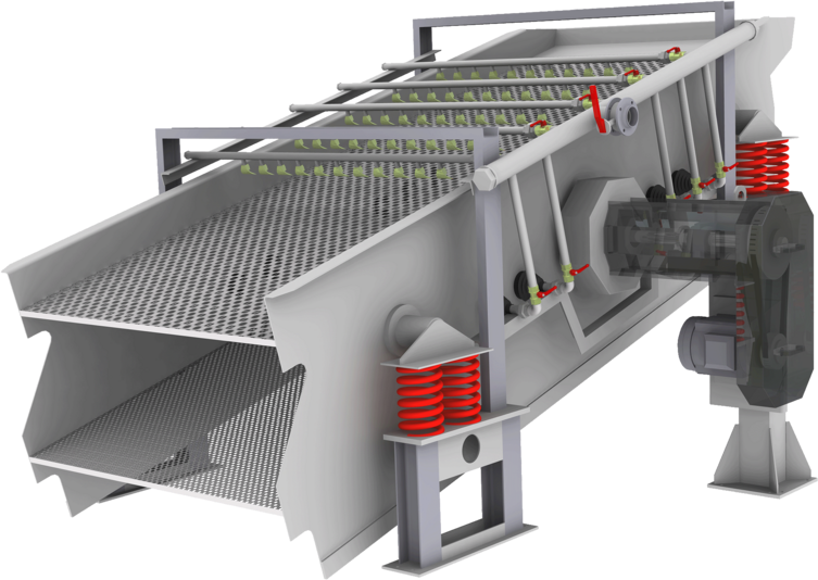 Circular motion vibrating screen