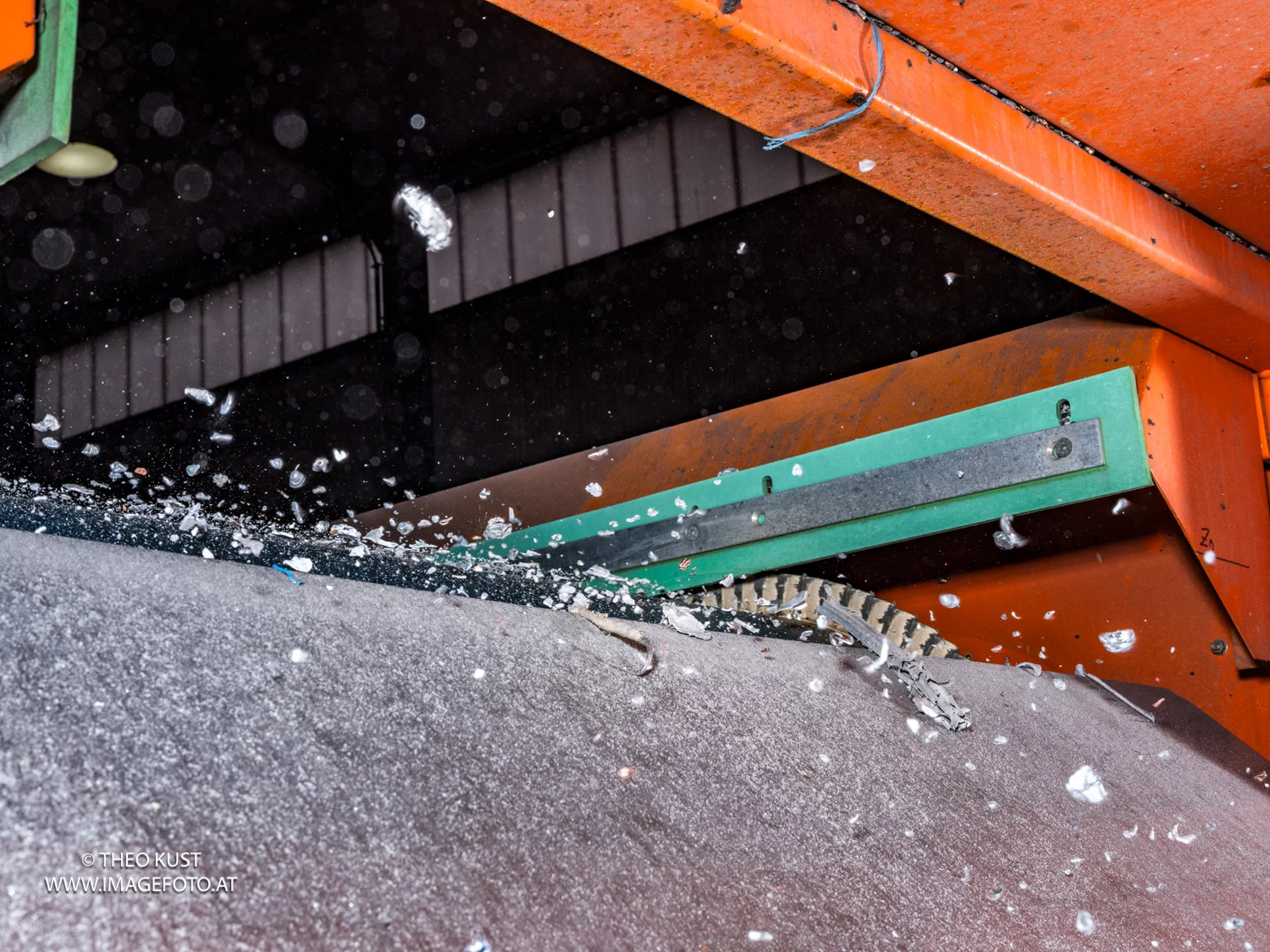 Wirbelstromscheider Materialtrennung Detailaufnahme